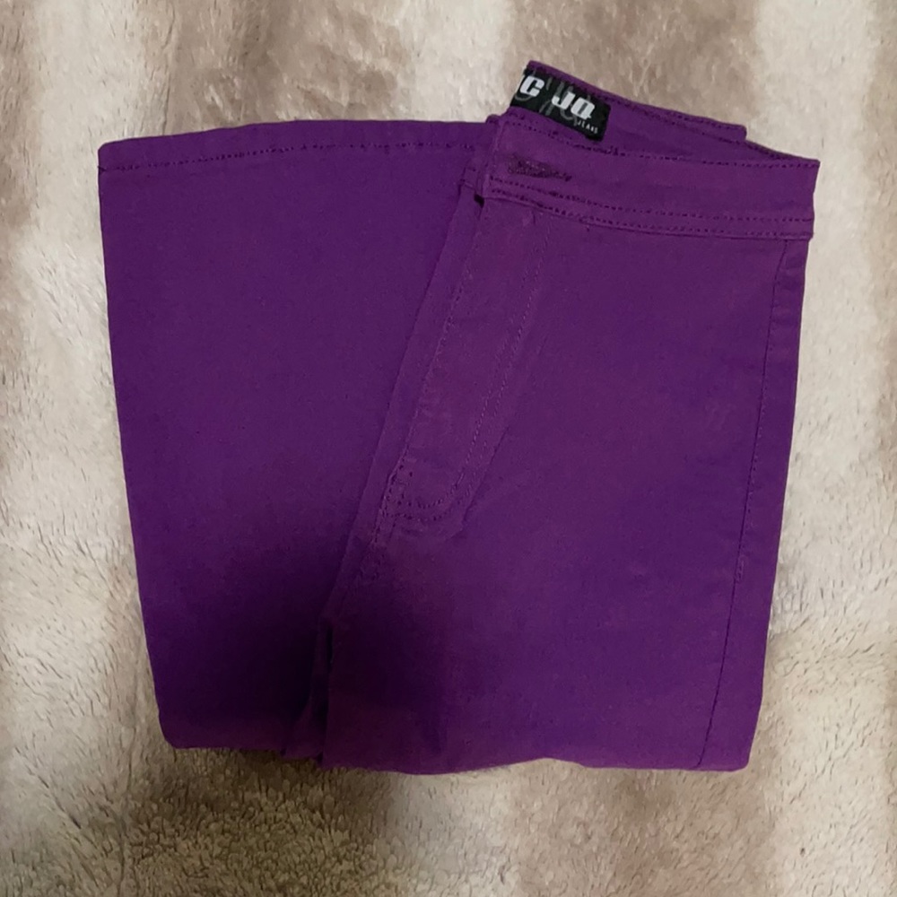 Purple Flared Jeans